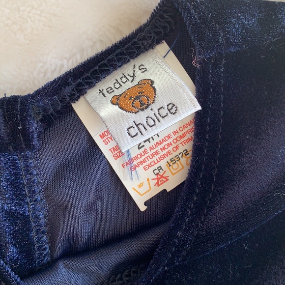 NWOT Vintage Organza Velvet Dress Size 24 Months - Picture 3 of 6